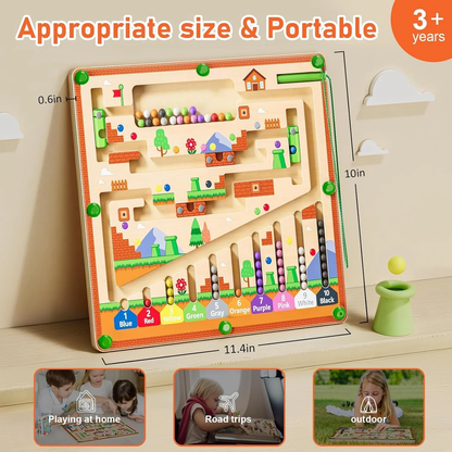 Magnetic Color & Number Maze