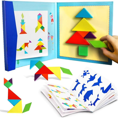 Wooden Tangram Puzzle Geometric Shape