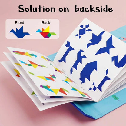 Wooden Tangram Puzzle Geometric Shape