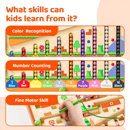 Magnetic Color & Number Maze